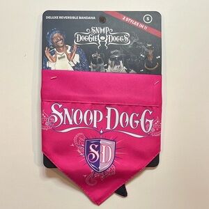 Snoop Doggie Doggs Reversable Pink/Black Dog Bandana S
